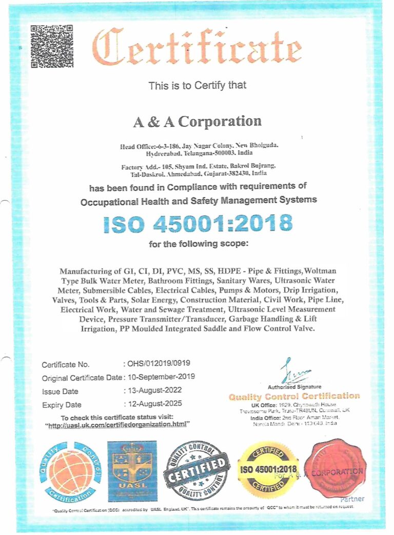 ISO certificates14001 2